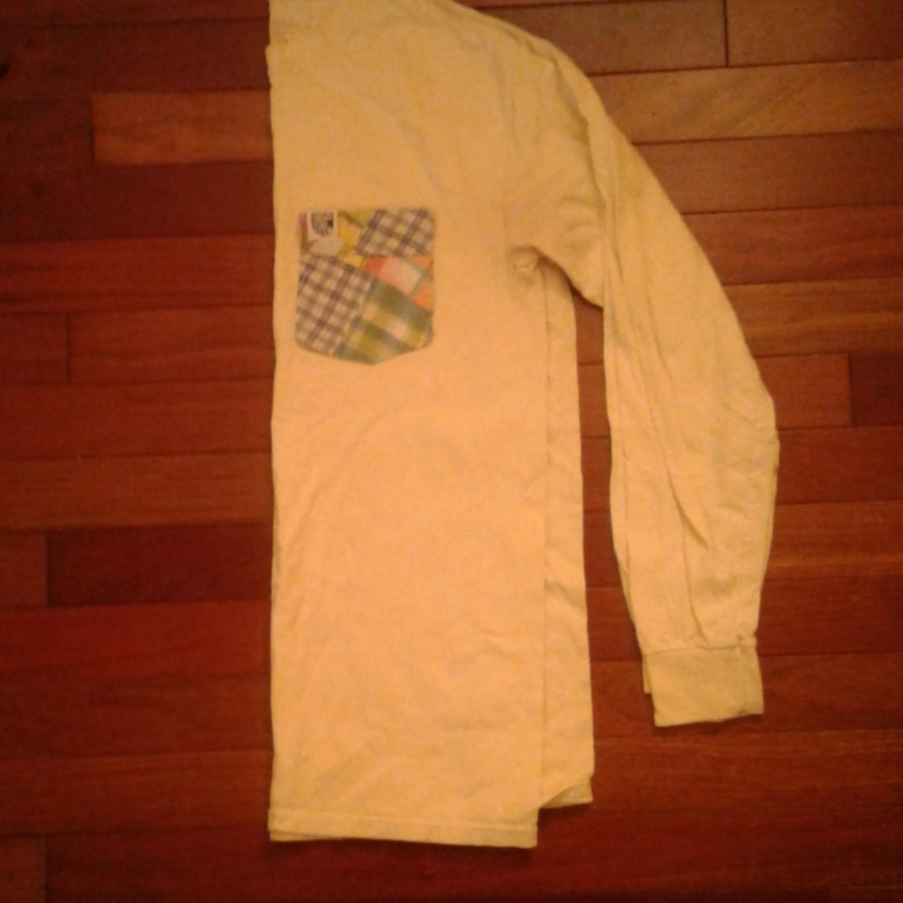 Yellow preppy frocket tee